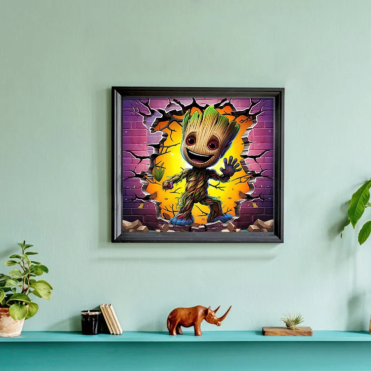 Marvel Baby Groot Full 11CT Pre-stamped 50*45cm Cross Stitch – Jules'  Diamond Art