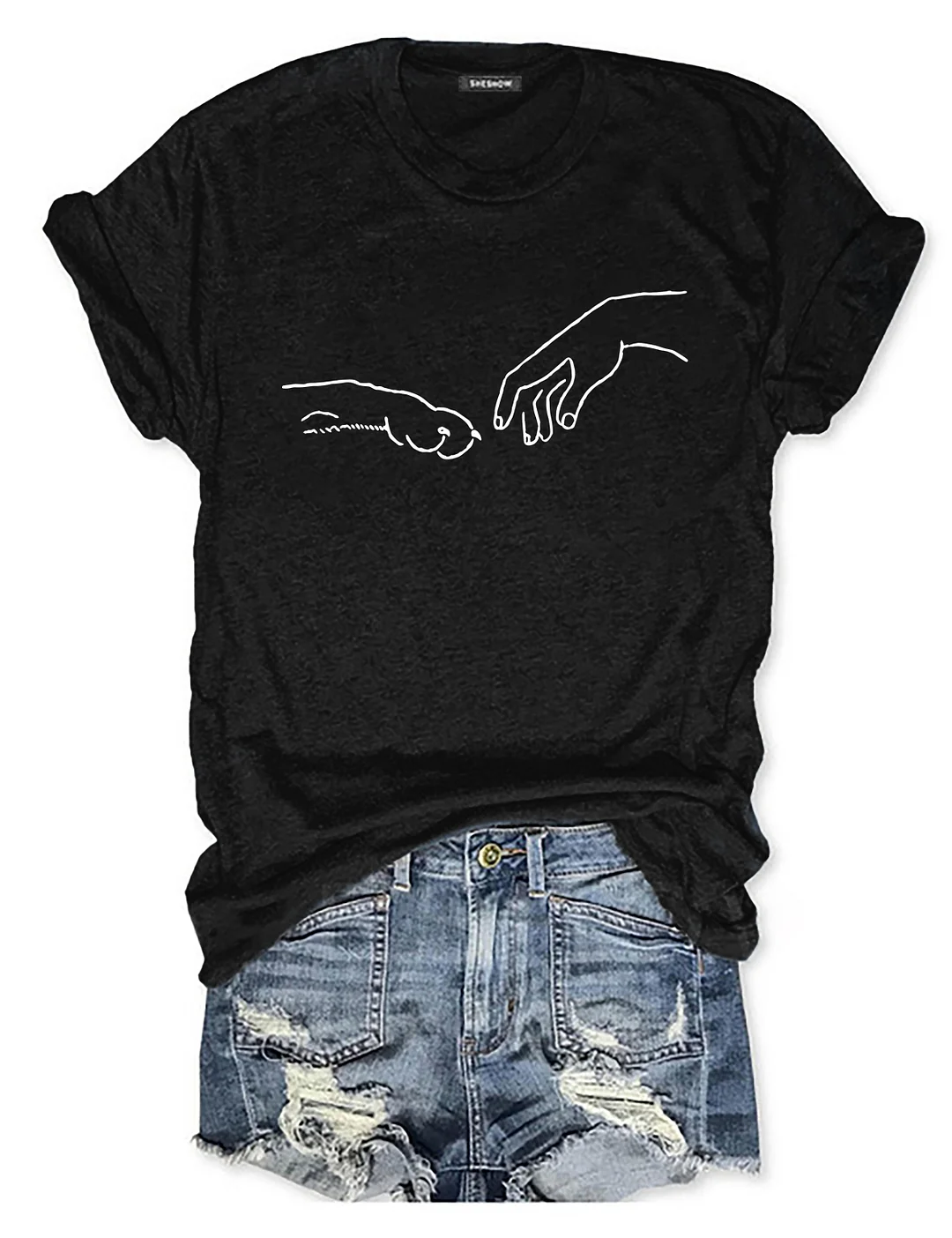 Paw And Hand T-shirt