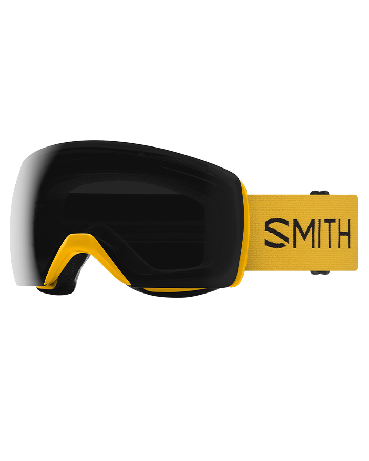Smith Skyline XL Low Bridge Snow Goggles - Gold Bar Colorblock / ChromaPop Sun Black - 2023
