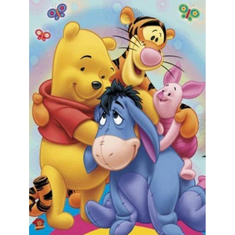 Winnie The Pooh And Friends (40*50CM) 11CT Stamped Cross Stitch gbfke