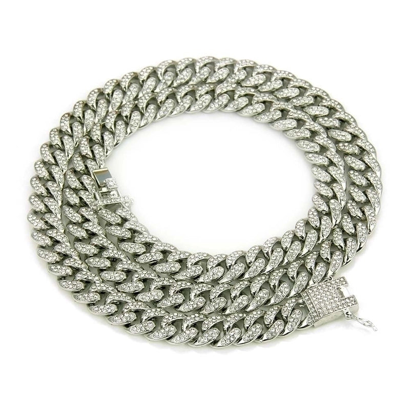 European And American Hip Hop Cuban Necklace Men’s Diamond Necklace