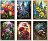 6Pack Flower-Full Round Diamond Painting(30x40cm)