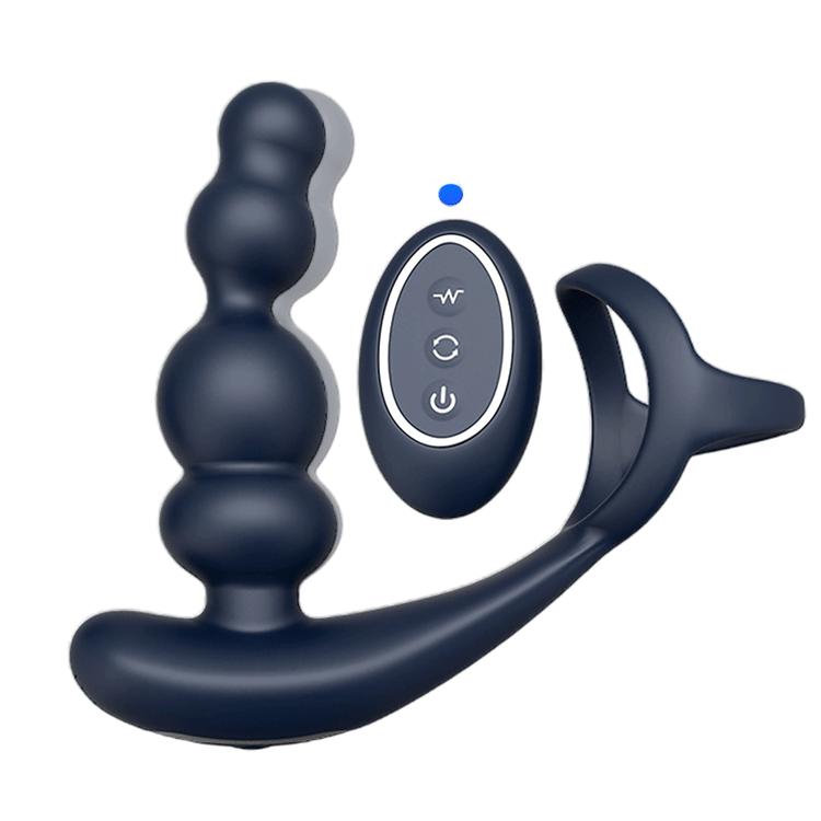 Eric - Remote Control 360° Rotate Vibrator Ring Plugs  Male Prostate Massager