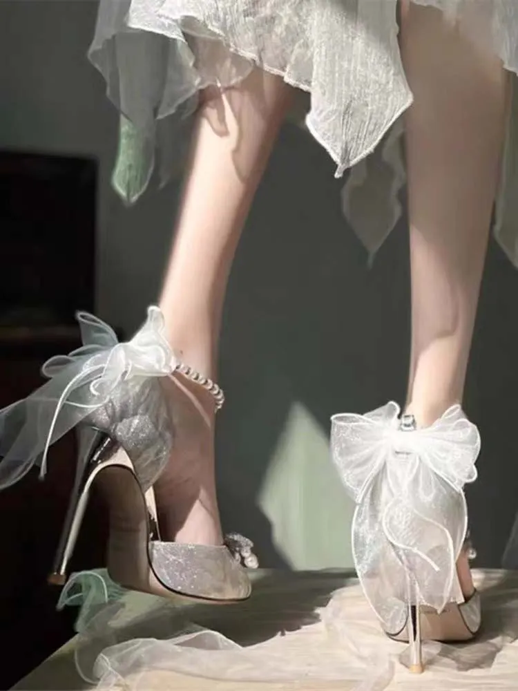 Breakj Breakj Gift 18-Year-Old High Heels Female Students Heel Crystal Shoes Temperament Princess To Send Girlfriend Rite Birthday Gift