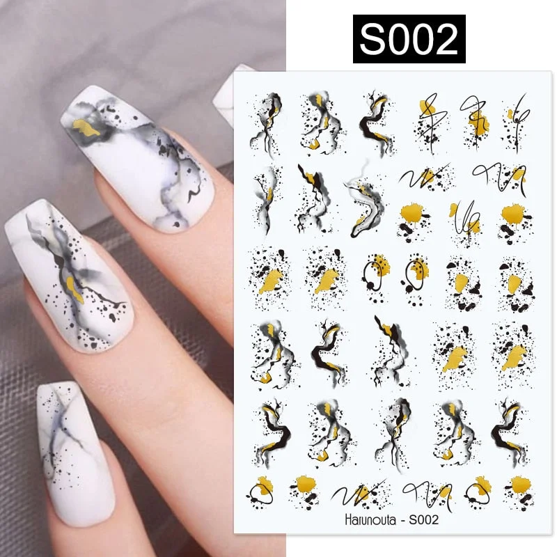 Dandelion Flower 3D Nail Stickers Women Face Abstract Butterfly Image Sexy Girl Christmas Slider Design Polish Nails Art Decals-Nail Inspo
