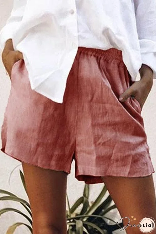 Solid Pockets Shorts