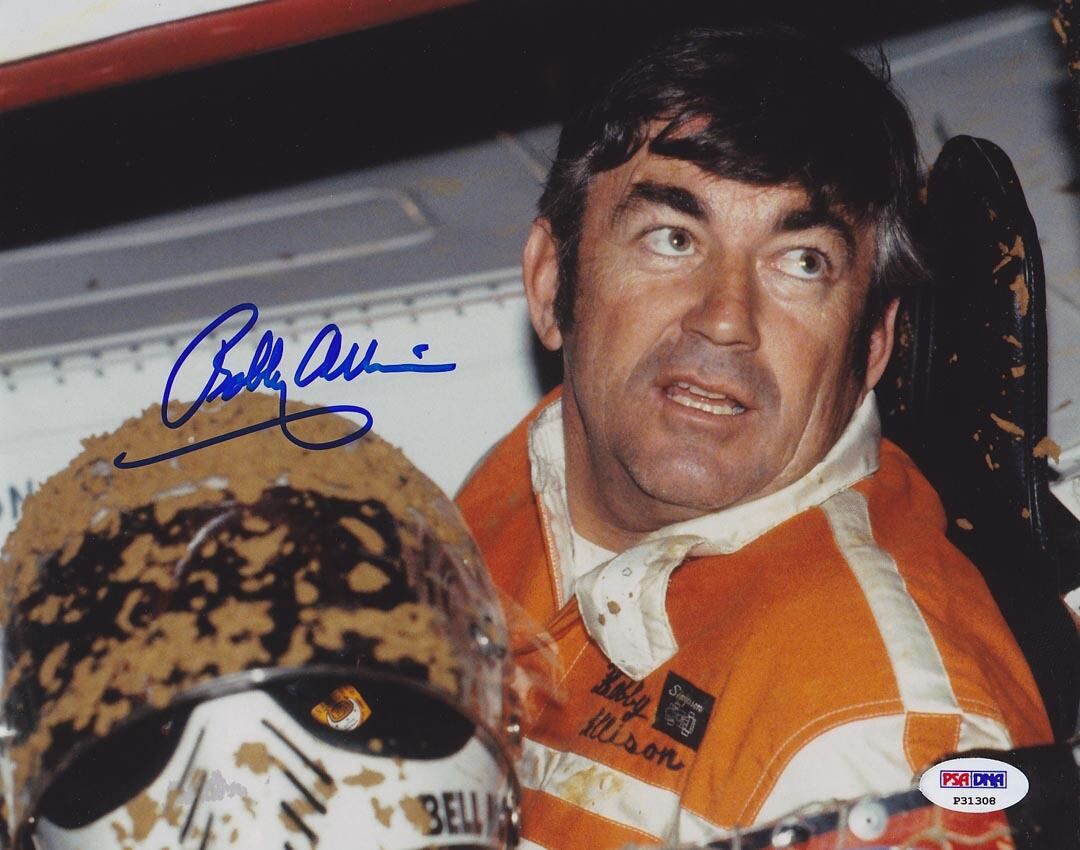 Bobby Allison SIGNED 8x10 Photo Poster painting NASCAR LEGEND PSA/DNA AUTOGRAPHED