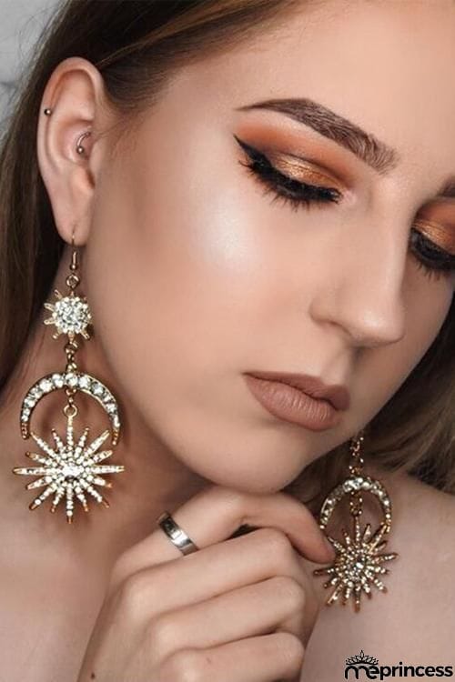 Hexagram Rhinestone Earring