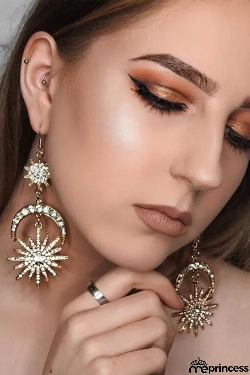 Hexagram Rhinestone Earring