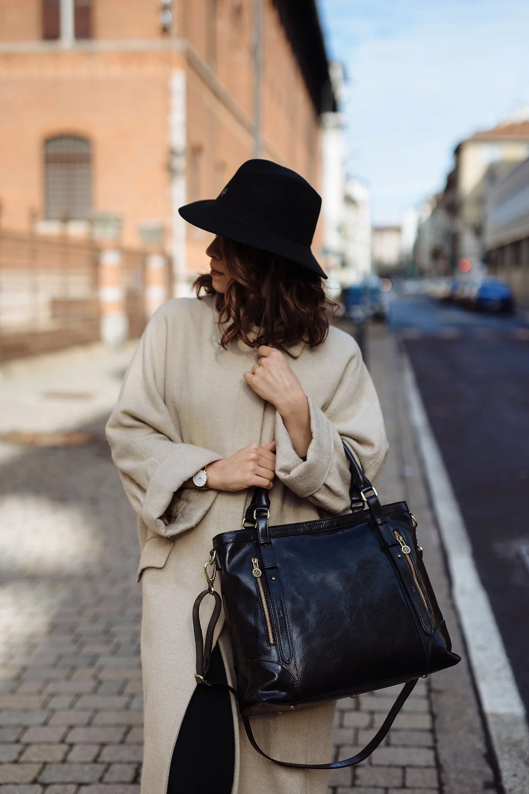 Handbag Elegant Woman Leather Bag