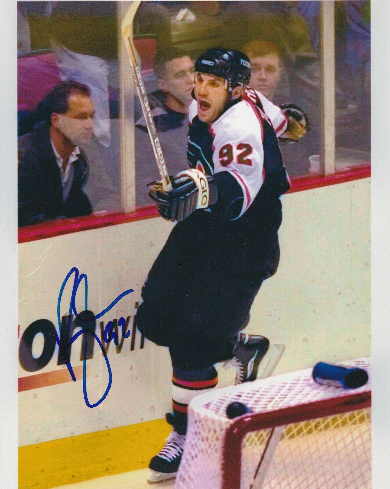 RICK TOCCHET SIGNED PHILADELPHIA FLYERS 8x10 Photo Poster painting #1 Autograph