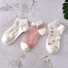Cute Pink Cotton Summer Women Short Socks