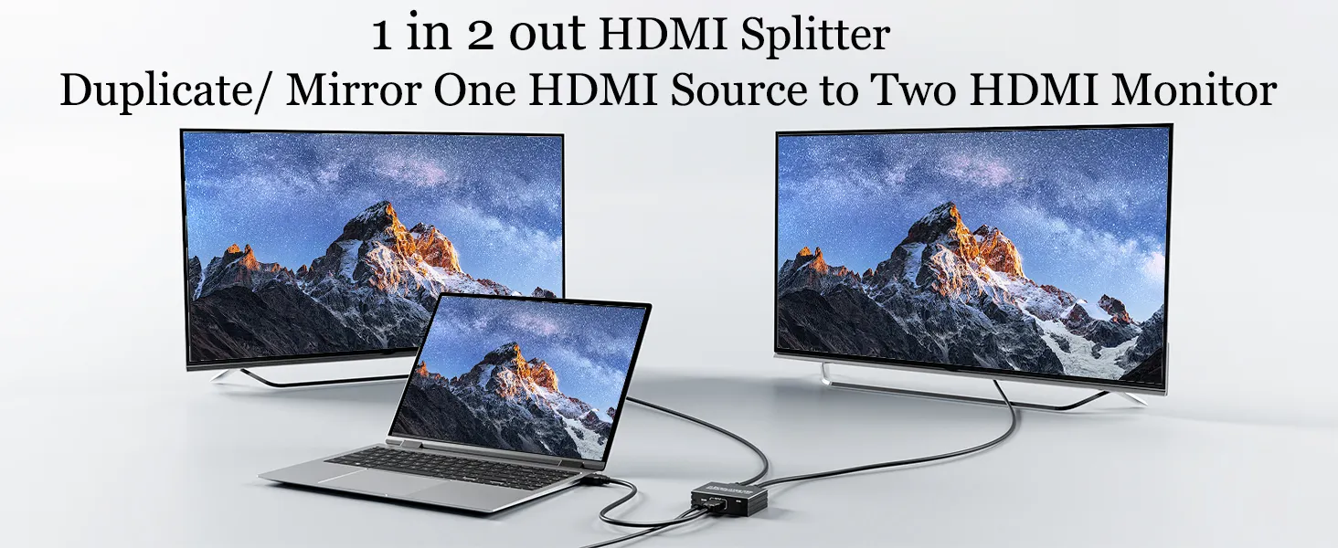 hdmi splitter 1 in 2 out
