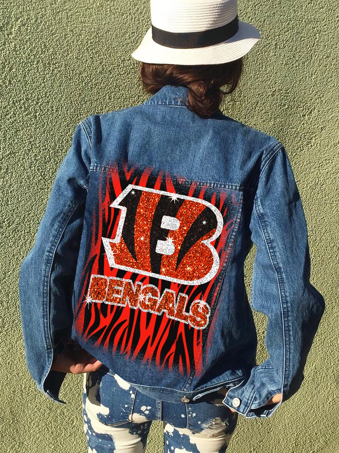 bengals jean jacket