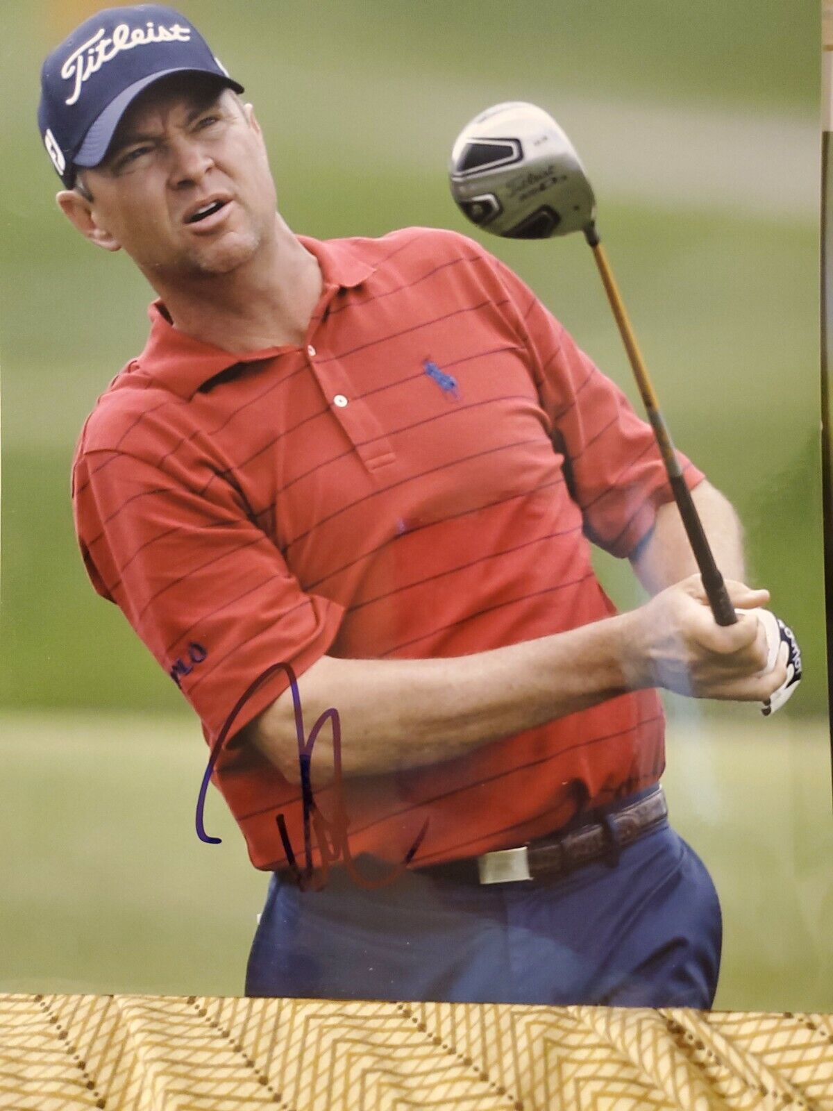 DAVIS LOVE III SIGNED AUTOGRAPH 8X10 Photo Poster painting PGA TOUR GOLF SIGNED