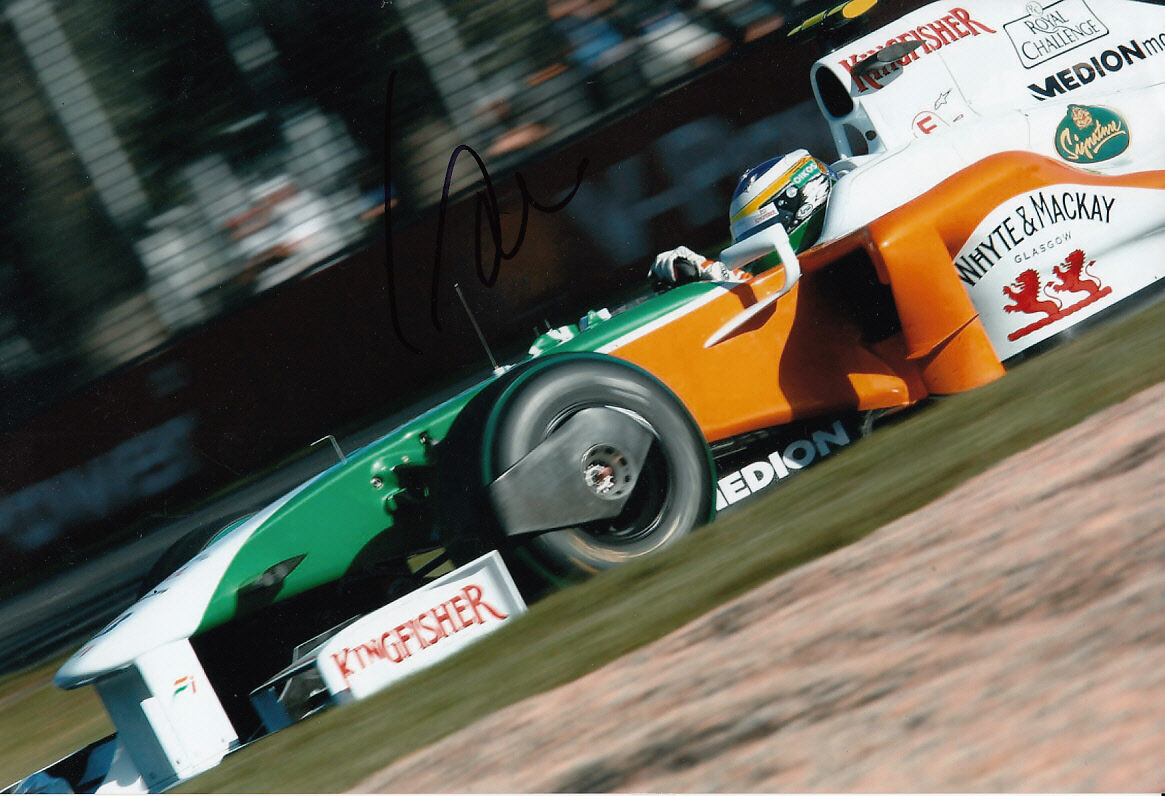 Giancarlo Fisichella Hand Signed Force India Photo Poster painting 12x8 1.