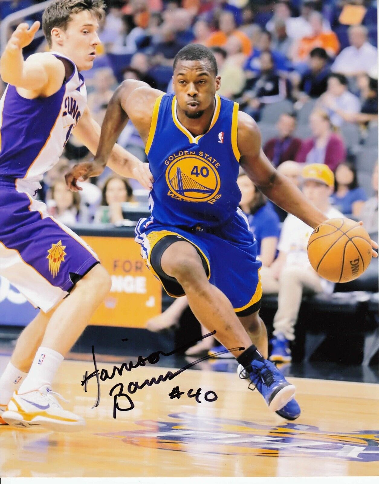 Harrison Barnes #0 8x10 Signed w/ COA Golden State Warriors