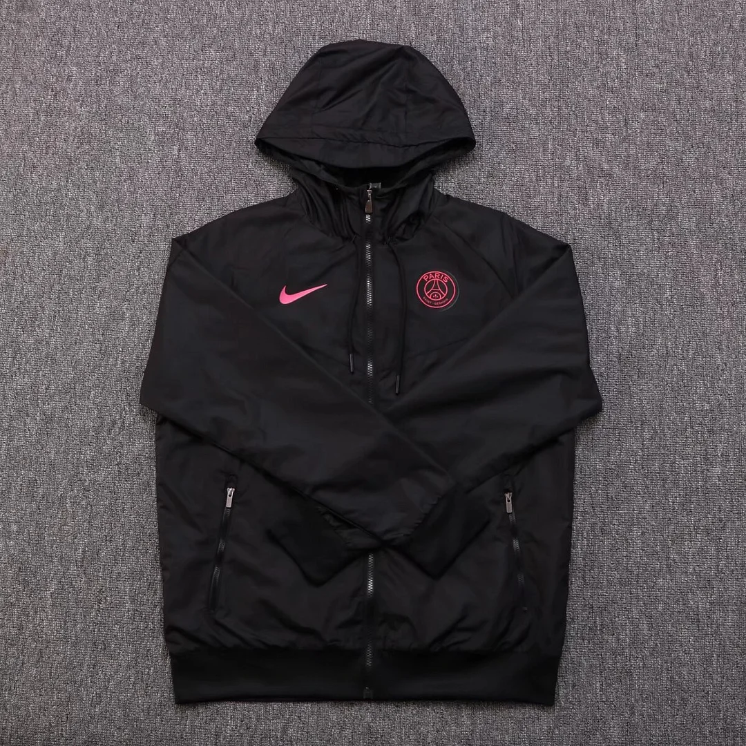 2024/2025 PSG Windbreaker Black Jersey 1:1 Thai Quality