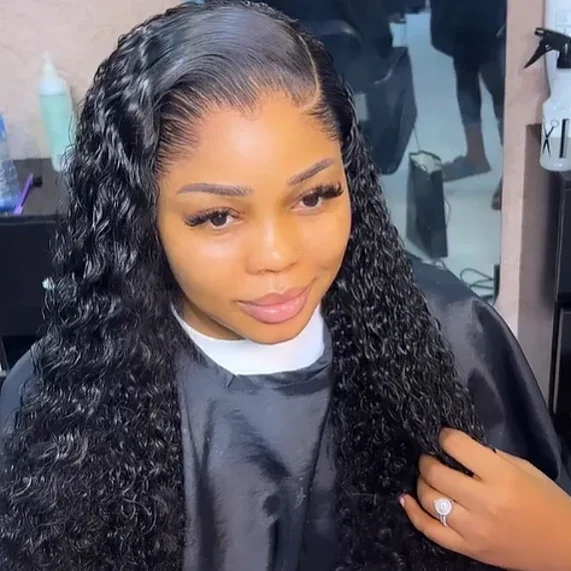 M-Shaped Hairline Curly HD Lace 13x6 Frontal Wig Lagos Hairline Wigs