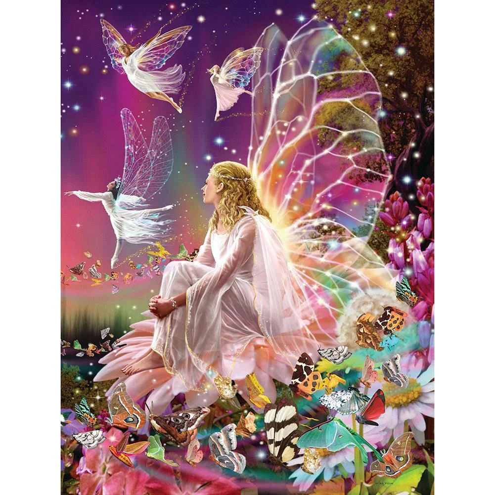 Diamond Painting - Full Square Drill - Fairy Butterfly(30*40cm)
