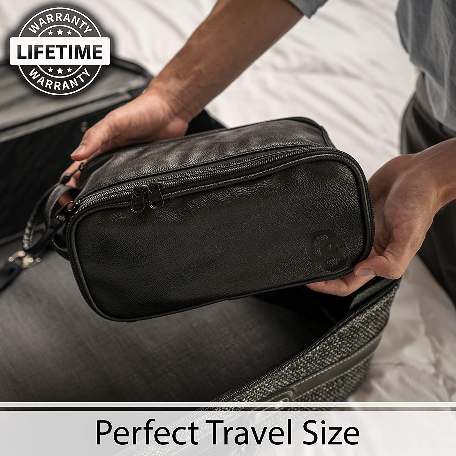 Toiletry Bag for Men or Women - Dopp Kit For Travel.