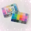 24-Color 7200pcs 2.6mm Fuse Bead Set | Acrylic Hollow Cylinder Beads, Elegant Pixel Art Beads