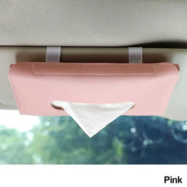 New 1 Pcs Towel Sets Sun Visor Tissue Box Holder Auto Interior Storage Decoration for Car Accessories