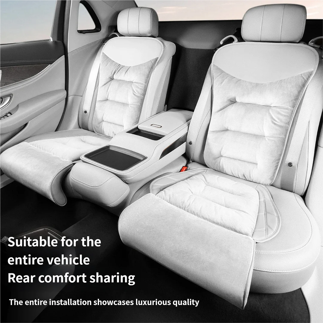 Integrated car leg support and seat cushion, universally applicable, light luxury and stylish car seat cushion