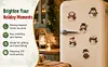6PCS Cute Snowman DIY Pearl Diamond Painting Christmas Fridge Magnets, Sparkling Rhinestone Refrigerator Magnet Craft Kit for Home Decor & Gifts