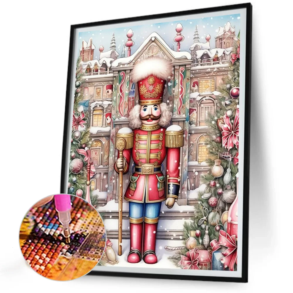 Diamond Painting - Full Round Drill - Nutcracker Soldier(Canvas|30*40cm)
