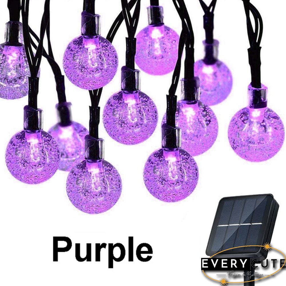 Solar String Lights Garden Outdoor String Lights Waterproof Crystal Ball Fairy Lights, Decoration Lighting for Home,Garden,Patio,Yard, Halloween,Christmas