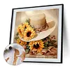 Sunflower Hat-Paint by Numbers Acrylic Painting 40*40CM