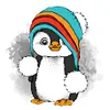 Cartoon Penguin Full Drill Diamond Painting DIY Mosaic Picture Home Decor