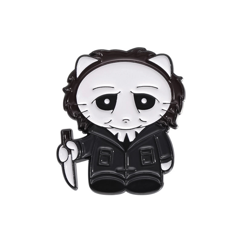 Cartoon Style Cowboy Style Animal Cartoon Character Skull Alloy Stamping Stoving Varnish Plating Women’s Brooches