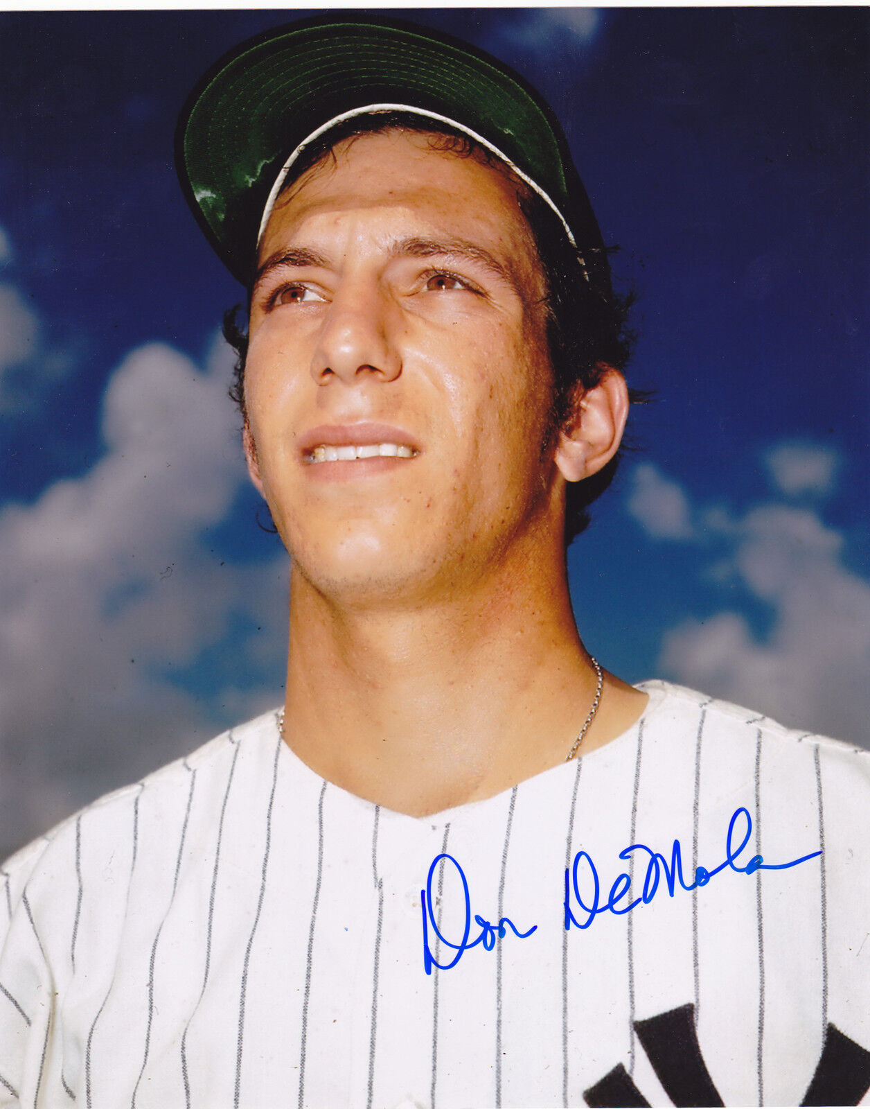 DON DEMOLA NEW YORK YANKEES ACTION SIGNED 8X10