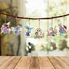 6pcs DIY Diamond Painting Animals Double-Sided Keychains