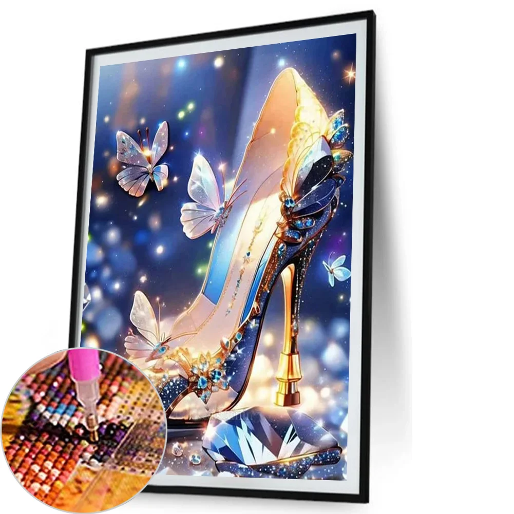 Partial AB Diamond Painting - Full Round Drill - Dream High Heels(Canvas|35*45cm)