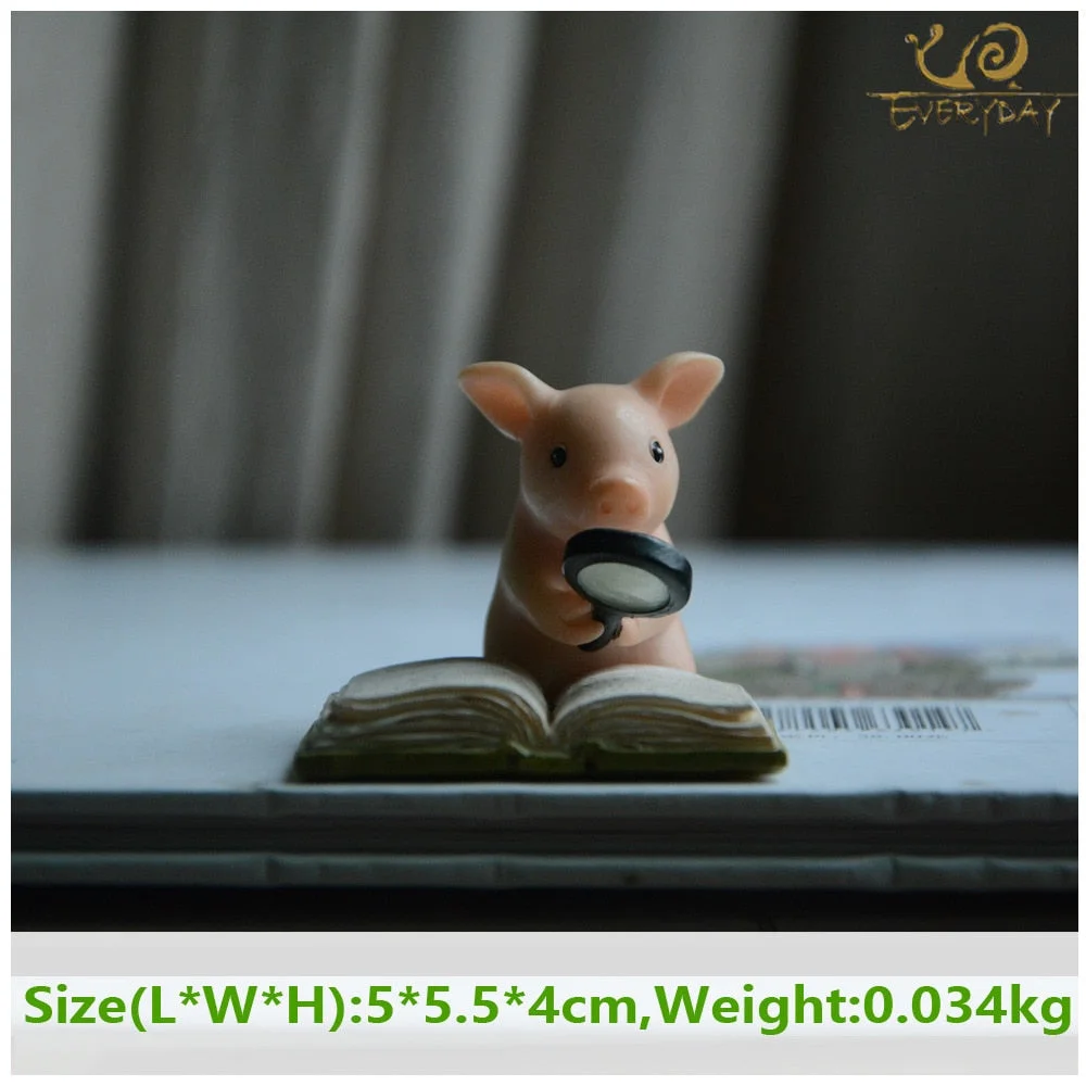 Everyday Collection Cute Pig Home Decoration Accessories Fairy Garden Miniature Animal Figurines Car Desktop Decor Birthday Gift