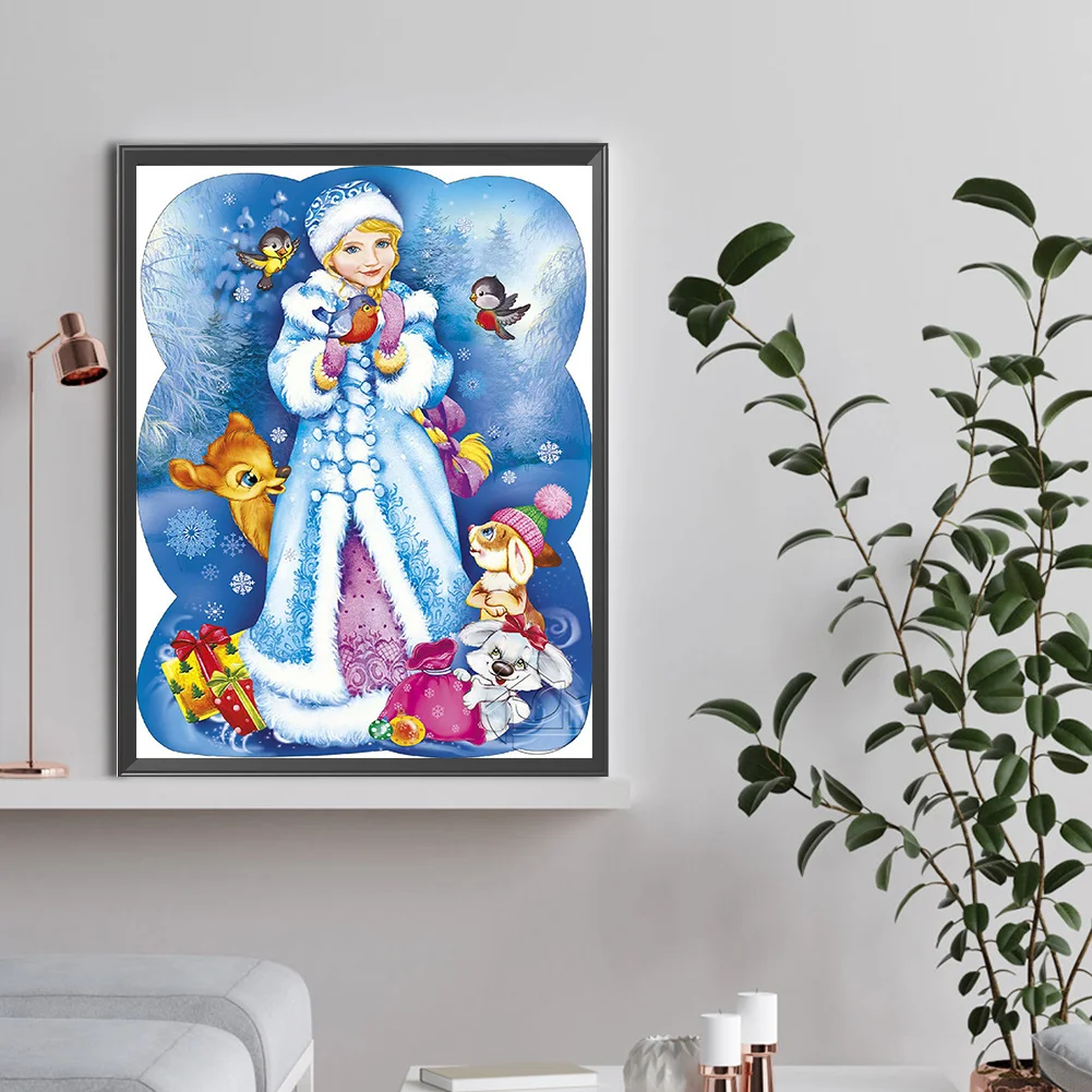 Diamond Painting - Full Round Drill - Snow Maiden(Canvas|30*40cm)