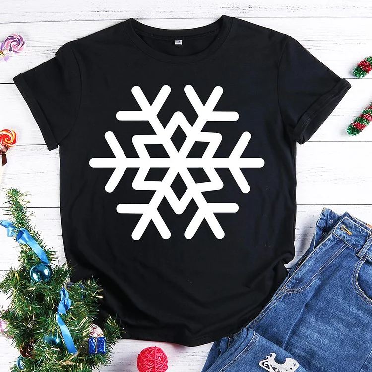 Snowflake T-Shirt Tee -599486-Annaletters