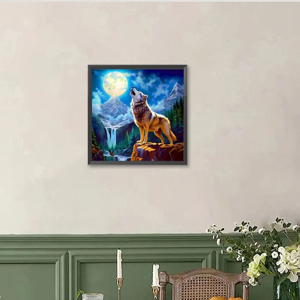 Diamond Painting - Full Round Drill - Wolf(Canvas|40*40cm)