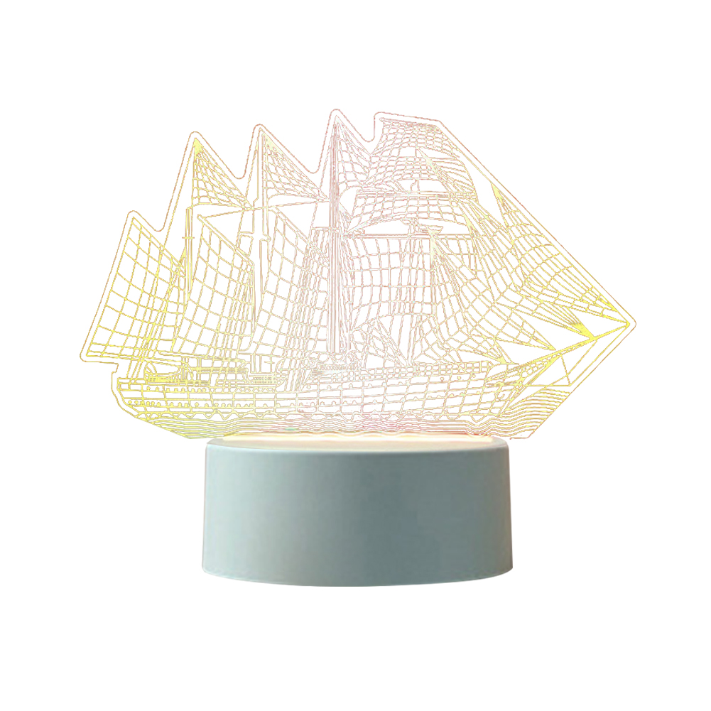 

3D LED Night Light Acrylic Desktop Table Lamp Decorative Bedside Lighting, 501 Original