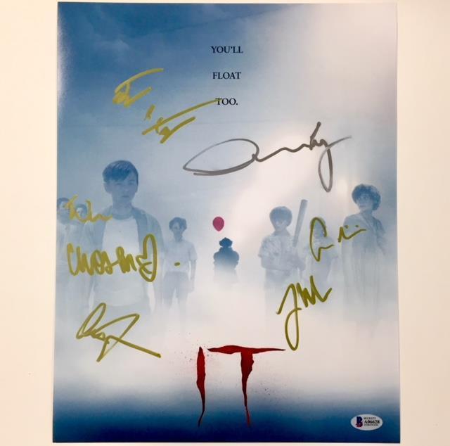 IT Movie Cast x7 Signed 11x14 Photo Poster painting ~ BAS Beckett COA w/ MUSCHIETTI & LIEBERHER