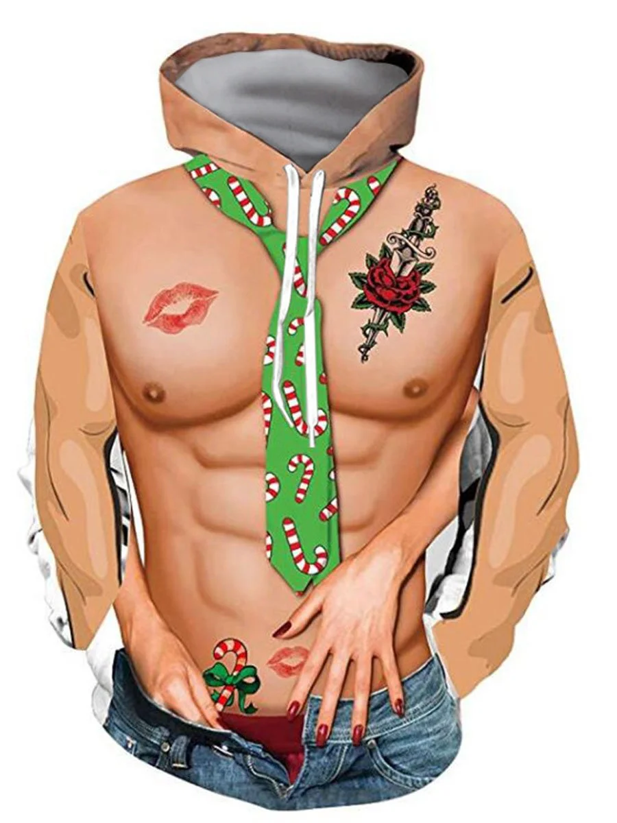 Fashion Christmas Sweater 3D Printing Couple Sweatshirt