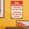 No Trespassing - Metal Tin Signs(8*12Inch/12*16Inch)