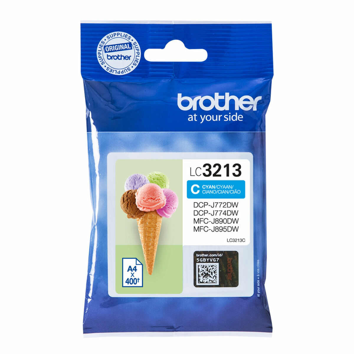 Original Ink Cartridge Brother LC3213C Cyan