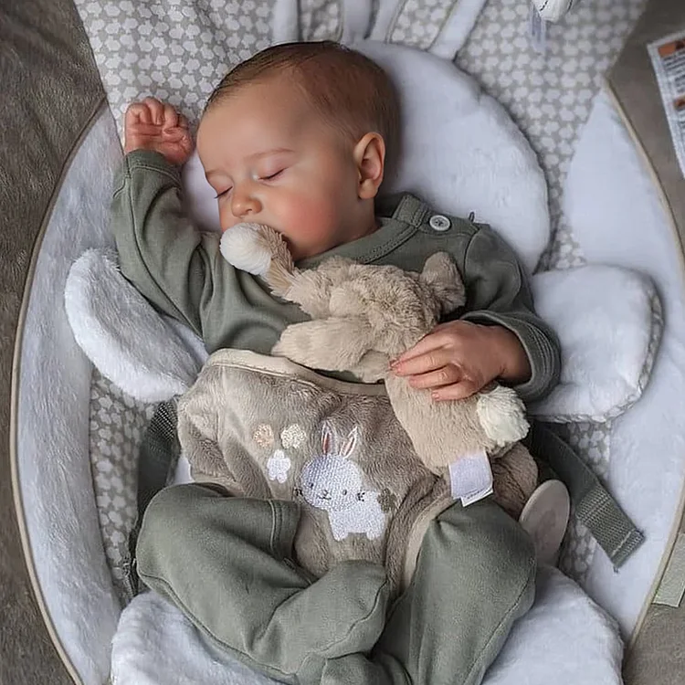 Realistic 12'' Real Lifelike Nateka Handsome Asleep Reborn Baby Boy For Girls By Dollreborns®
