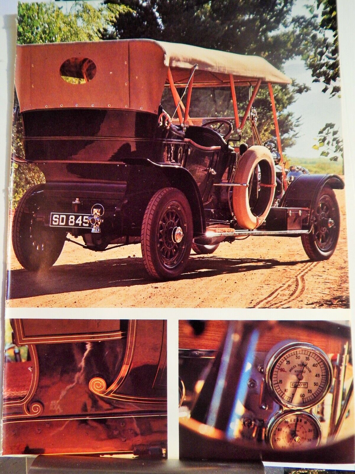 Photo Poster painting 1910 Rolls Royce SILVER GHOST LUXURY SEDAN 1967 reprint