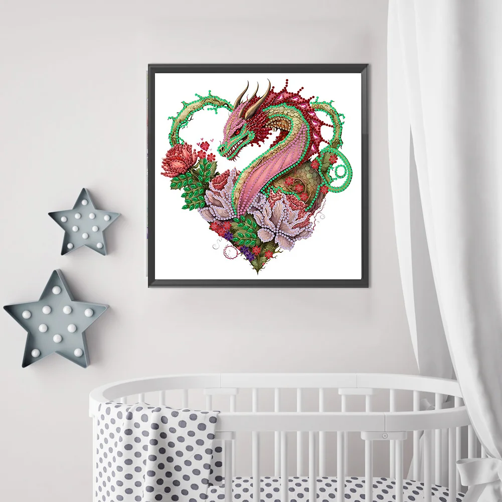 Special Shape Diamond Painting 30*30cm - Circling Dragon