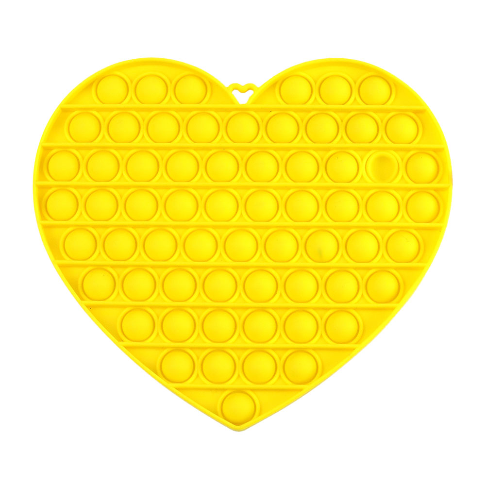 

Heart Yellow - Pop It Fidget Toy, 501 Original